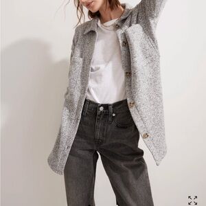 MWL (Re)sourced Sweater Fleece Shirt-Jacket Heather Grey